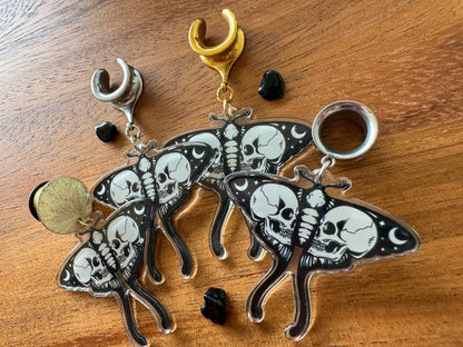 Acrylic Skull Moths