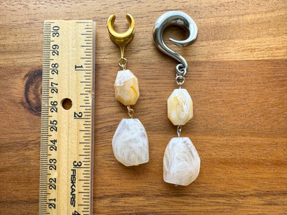 Acrylic Beige Faux Stones