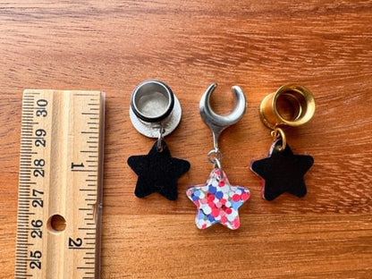 Acrylic Red White & Blue Stars