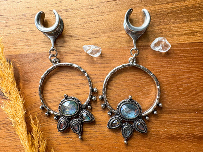 Antique Boho Hoops Plug Earrings