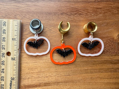 Batty Pumpkin Dangles