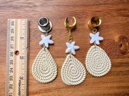 Beach Treasure Dangles Plug Earrings