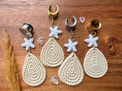 Beach Treasure Dangles Plug Earrings