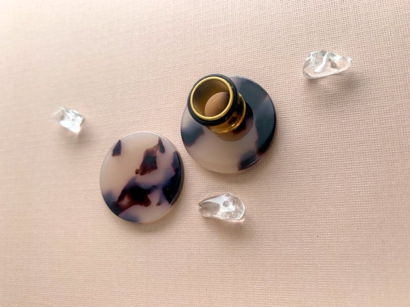 Beige Tortoiseshell Studs