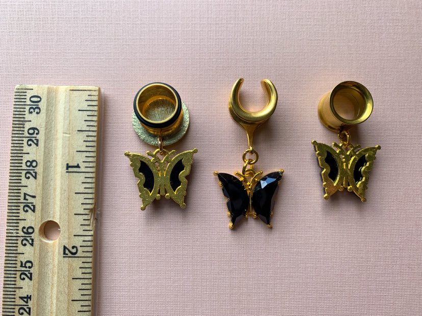 Black & Gold Butterflies