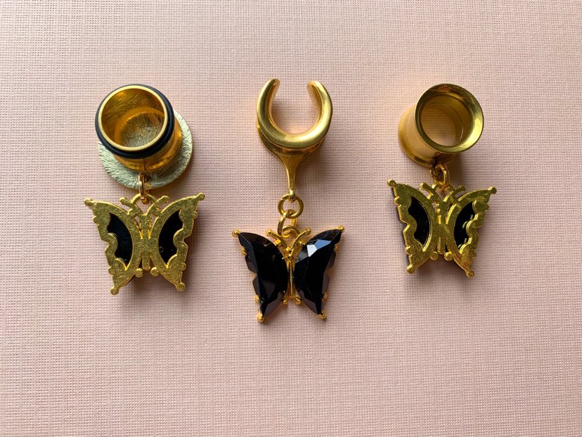 Black & Gold Butterflies