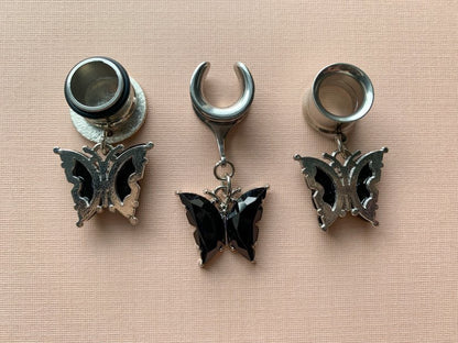 Black And Silver Butterflies