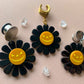Black Halloween Daisies