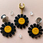 Black Halloween Daisies
