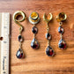 Black & Clear Ombre Dangles