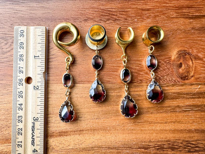 Black & Clear Ombre Dangles