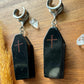 Black Coffins Plug Earrings
