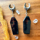 Black Coffins Plug Earrings
