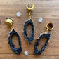 Black & Gold Druzy Dangles