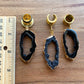 Black & Gold Druzy Dangles