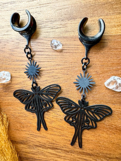 Black Moth & Sun Dangles