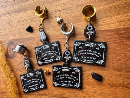 Black Spirit Boards Plug Earrings