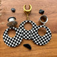 Black & White Checkered Hoops