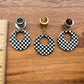 Black & White Checkered Hoops