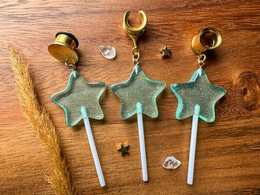 Blue Star Lollipops