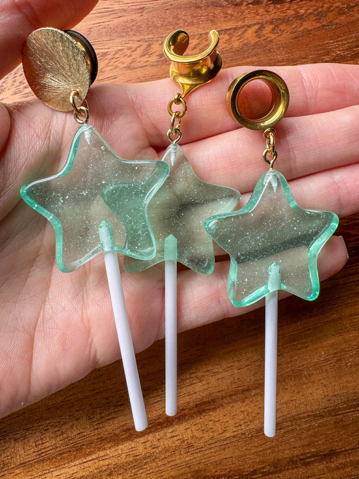 Blue Star Lollipops