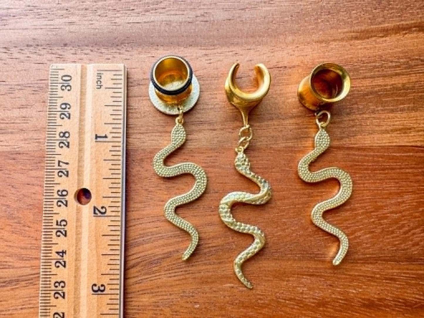 Brass Snake Dangles