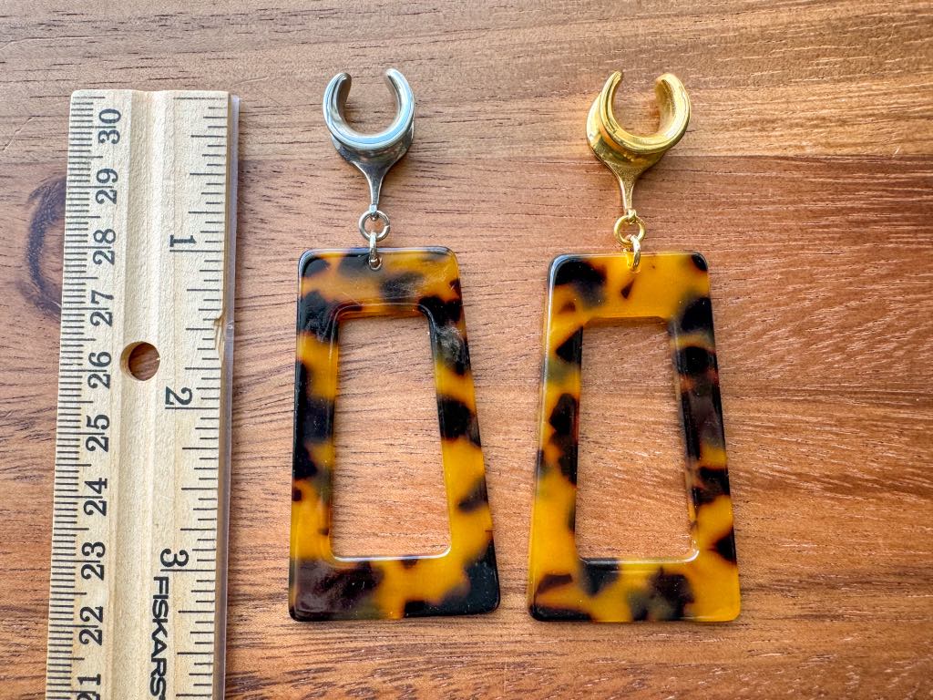 Brown & Black Tortoiseshell Rectangles