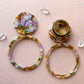 Brown & Pink Multicolor Hoops