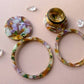 Brown & Pink Multicolor Hoops