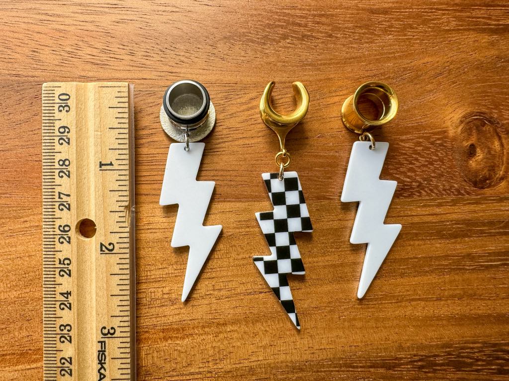 Checkered Lighting Bolts