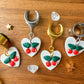 "Cherry Crush" Dangles Plug Earrings