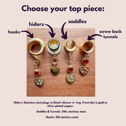 Gold "Love Struck" Dangles