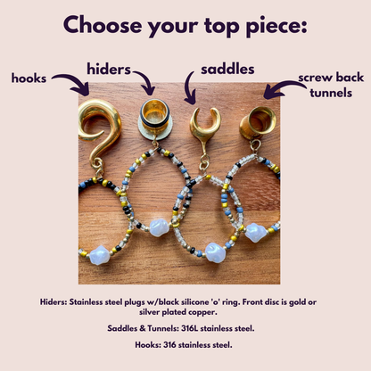 Golden Boho Pearl Hoops