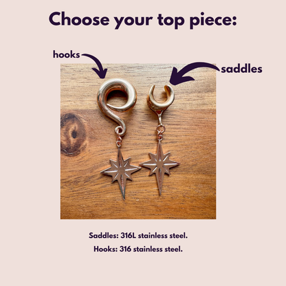 Rose Gold "Written in the Stars" Dangles