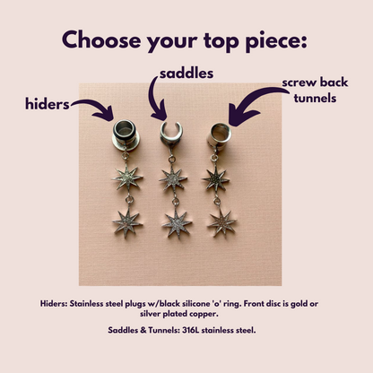 Rhodium Plated Stars