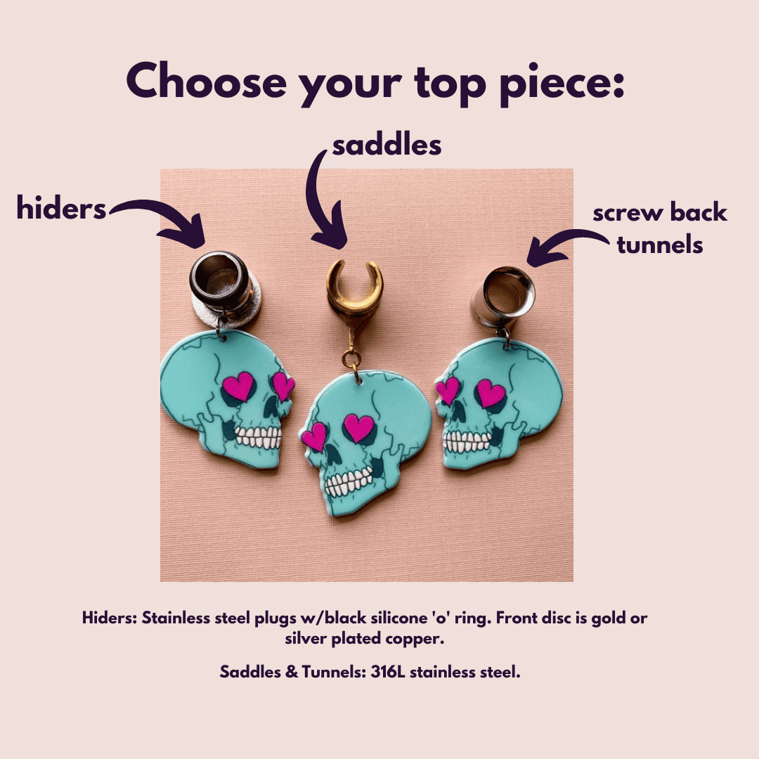 Teal & Pink Skulls