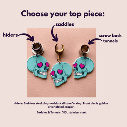 Teal & Pink Skulls