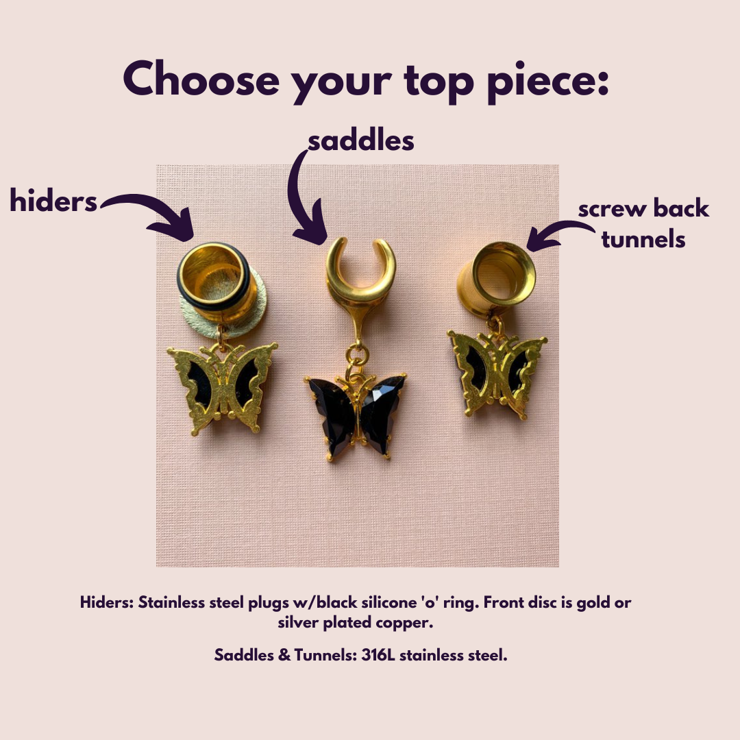 Black & Gold Butterflies