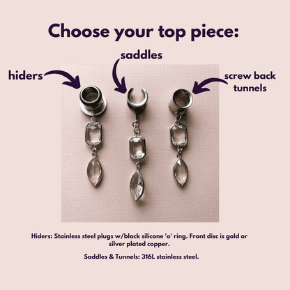 Silver Edged Glass Jewels