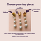Gold Tone 3-Tier Faux Pearls