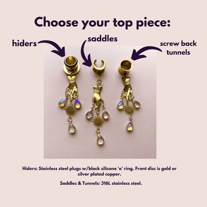 Gold 'Ethereal Touch' Dangles