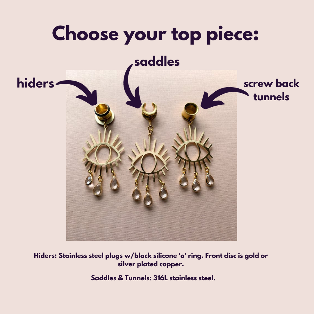 18k Bejeweled Golden Eyes
