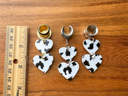 Cow Print Hearts