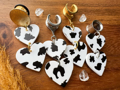 Cow Print Hearts