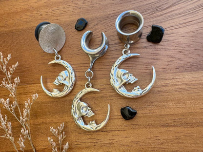 'Deathly Night' Moon Dangles