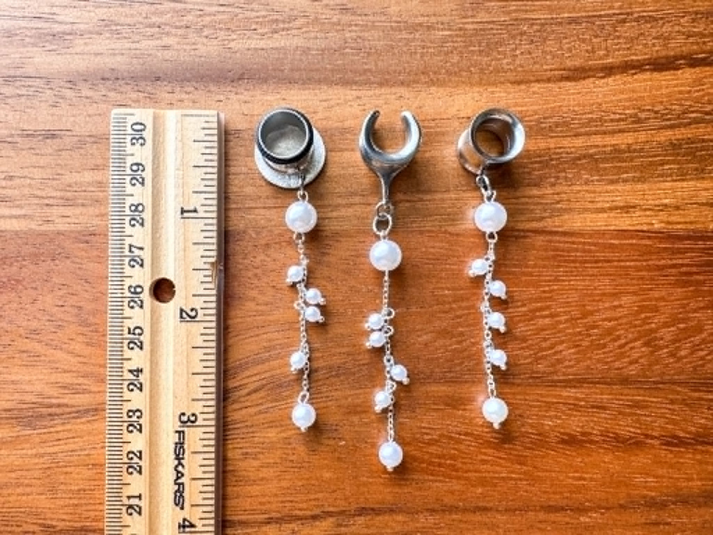 Delicate Pearl Studded Dangles