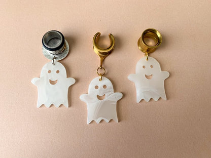 Gold or Silver Happy Acrylic Ghosts