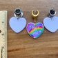 "Don't Be A Dick" Heart Dangles