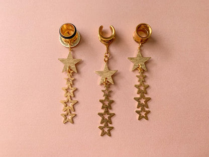 Gold Shooting Star Dangles