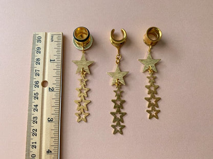 Gold Shooting Star Dangles